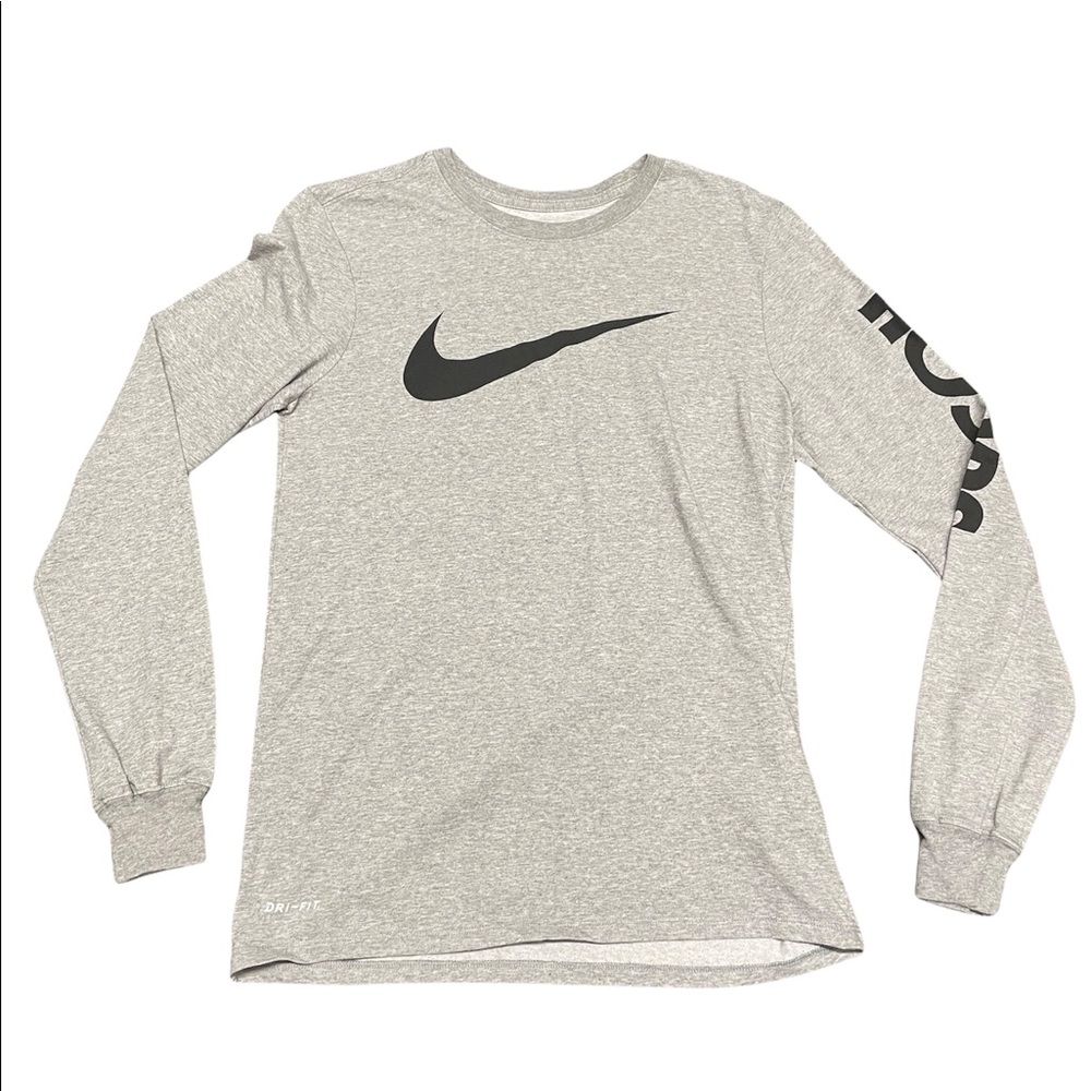 Grey long sleeve Nike shirt